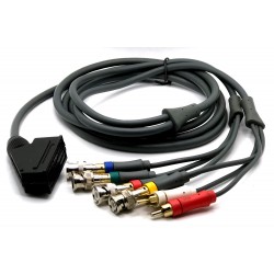 Female RGBS SCART to 4x BNC Adapter Cable for Sony PVM/ BVM Monitors